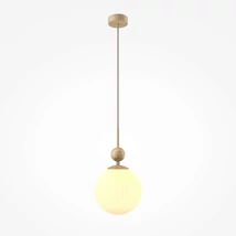 Maytoni TAVO függeszték fém, üveg, kő, barna, bézs, E27 - MOD453PL-01BG