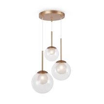 Maytoni BASIC FORM függeszték fém, üveg, arany, áttetsző, G9 - MOD521PL-03G