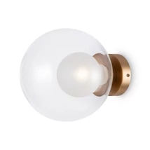 Maytoni BASIC FORM fali lámpa fém, üveg, arany, áttetsző, G9 - MOD521WL-01G3