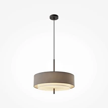 Maytoni BERGAMO függeszték fém, szövet, műanyag, fekete, szürke, E27 - MOD613PL-05GR