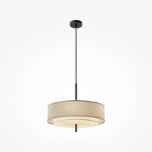Maytoni BERGAMO függeszték fém, szövet, műanyag, fekete, szürke, E27 - MOD613PL-05GR1