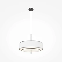 Maytoni BERGAMO függeszték fém, szövet, műanyag, fekete, fehér, E27 - MOD613PL-05W