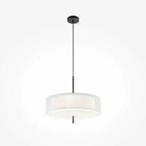 Maytoni BERGAMO függeszték fém, szövet, műanyag, fekete, fehér, E27 - MOD613PL-05W1