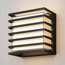 Maytoni DOWNING STREET kültéri fali lámpa fém, üveg, fekete, LED, 10W, 3000K, 380 Lm, IP 65 - O020WL-L10B3K
