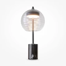 Maytoni MYSTIC asztali lámpa fém, üveg, fekete, áttetsző, LED, 3000K, 8W, 100lm - P060TL-L12BK