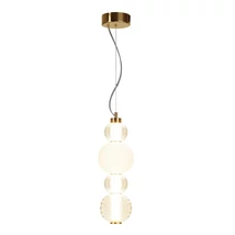 Maytoni Collar függeszték fém, akril, üveg, arany, LED, 3000K, 17W, 950lm - P069PL-L17G3K