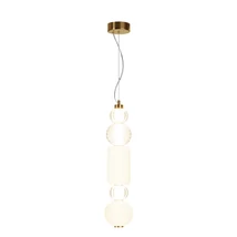 Maytoni Collar függeszték fém, akril, üveg, arany, LED, 3000K, 35W, 1600lm - P069PL-L35G3K1