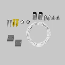 Maytoni SUSPENSION függesztő szett mágneses sínhez alumínium ezüst - TRA004SW-21S