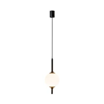Maytoni THE SIXTH SENSE függeszték fém, üveg, fekete, fehér, LED, 3000K, 7W, 400lm - Z020PL-L6B3K