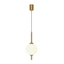 Maytoni THE SIXTH SENSE függeszték fém, üveg, sárgaréz, fehér, LED, 3000K, 7W, 400lm - Z020PL-L6BS3K