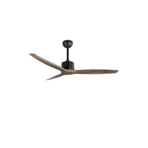 NovaLuce VENTO ventilátor fém, fa, fekete, barna - 5231301