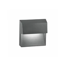 NovaLuce Krypton kültéri fali lámpa fém, szürke, LED, 3000K, 6W, 480lm, IP54 - NL-752250