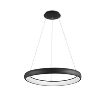 NovaLuce ALBI függeszték fém, műanyag, fekete, fehér, LED, 50W, 3000K, 2500Lm - 8105602-D