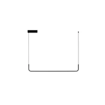 NovaLuce STRITA függeszték fém, műanyag, fekete, LED, 20W, 3200K, 1062 Lm - NL-9001102