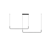 NovaLuce STRITA függeszték fém, műanyag, fekete, LED, 42W, 3200K, 1849 Lm - NL-9001103