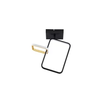 NovaLuce IMAR mennyezet lámpa fém, műanyag, fekete, arany, LED, 30W, 3200K, 1261 Lm - NL-9001106