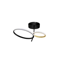 NovaLuce IMAR mennyezet lámpa fém, műanyag, fekete, arany, LED, 30W, 3200K, 1489 Lm - NL-9001110