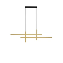 NovaLuce ANTAMA függeszték fém, műanyag, fekete, arany, LED, 43W, 3200K, 1478 Lm - NL-9001111