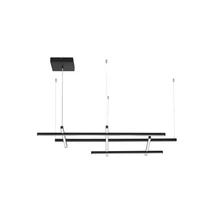 NovaLuce PACE függeszték fém, akrill, fekete, LED, 83W, 3000K, 4847 Lm - NL-9002056