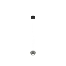 NovaLuce CONGA függeszték fém, akrill, fekete, szürke, LED, 13W, 3000K, 922 Lm - NL-9002072
