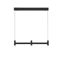 NovaLuce POETIC függeszték fém, műanyag, fekete, fehér, LED, 12W, 2700K, 780Lm - 9002091