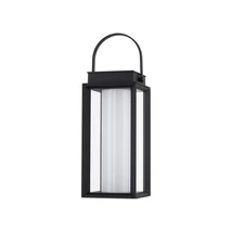 NovaLuce Verhaal solar lámpa fém, üveg, fekete, áttetsző, LED, 3000K, 2W, 200lm, IP54 - NL-9002862