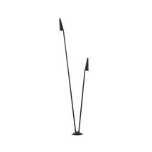 NovaLuce Mabel kültéri állólámpa fém, üveg, fekete, áttetsző, LED, 3000K, 17W, 590lm, IP54 - NL-9002870