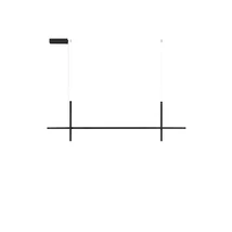 NovaLuce LOOMA függeszték fém, akril, fekete, LED, 30W, 3000K, 1569 Lm - NL-9003011
