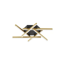 NovaLuce HYDE mennyezet lámpa fém, fekete, arany, LED, 3000K, 38W, 1993lm - NL-9005651