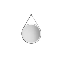 NovaLuce REMS tükör fém, üveg, fekete, LED, 29W, 701lm, 3000K, IP44 - NL-9006005