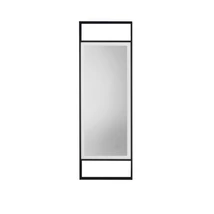 NovaLuce DOUL tükör fém, üveg, fekete, LED, 37W, 385lm, 4000K, IP44 - NL-9006023