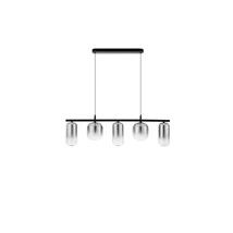 NovaLuce AELIA függeszték fém, üveg, fekete,füstszín, LED, 19W, 3000K, 2253 Lm - NL-9009142