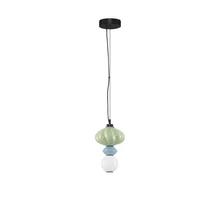 NovaLuce ONETA függeszték fém, üveg, fekete, sokszínű, LED, 8W, 520lm, 3000K - NL-9009155
