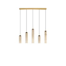 NovaLuce SANO függeszték fém, üveg, arany, pezsgő, LED, 18W, 1080lm, 3000K - NL-9009172