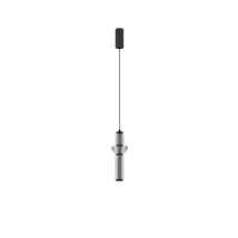 NovaLuce ULON függeszték fém, üveg, fekete, füstszín, LED, 13W, 715lm, 3000K - NL-9009180