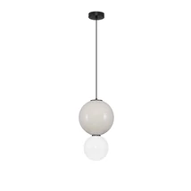 NovaLuce NOESIS függeszték fém, üveg, fekete, szürke, LED, 7W, 420lm, 3000K - NL-9009190