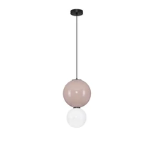 NovaLuce NOESIS függeszték fém, üveg, fekete, barna, LED, 7W, 420lm, 3000K - NL-9009192