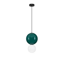 NovaLuce NOESIS függeszték fém, üveg, fekete, zöld, LED, 7W, 420lm, 3000K - NL-9009193