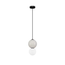 NovaLuce NOESIS függeszték fém, üveg, fekete, szürke, LED, 6W, 360lm, 3000K - NL-9009194