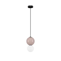 NovaLuce NOESIS függeszték fém, üveg, fekete, barna, LED, 6W, 360lm, 3000K - NL-9009196
