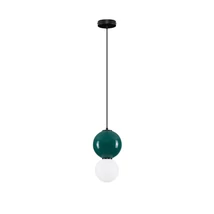 NovaLuce NOESIS függeszték fém, üveg, fekete, zöld, LED, 6W, 360lm, 3000K - NL-9009197
