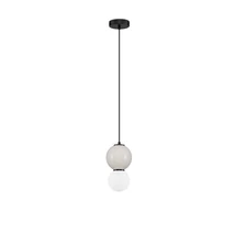 NovaLuce NOESIS függeszték fém, üveg, fekete, szürke, LED, 4W, 240lm, 3000K - NL-9009198