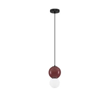NovaLuce NOESIS függeszték fém, üveg, fekete, piros, LED, 4W, 240lm, 3000K - NL-9009199