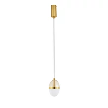 NovaLuce EGNA függeszték fém, üveg, fekete, arany, fehér, áttetsző, LED, 3000K, 13W, 1445lm - 9009279