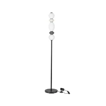 NovaLuce PALLINA állólámpa fém, üveg, fekete, fehér, LED, 16W, 960lm, 3000K - NL-9009309