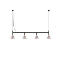 NovaLuce CONICO függeszték fém, fekete, barna, GU10 - 9011433