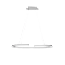NovaLuce ELMO függeszték fém, akrill, króm, fehér, LED, 48W, 3500K, 2986 Lm - NL-9019732