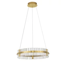 NovaLuce KEZO függeszték fém, üveg, arany, áttetsző, LED, 45W, 3500K, 4679 Lm - NL-9019733