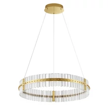 NovaLuce KEZO függeszték fém, üveg, arany, átettsző, LED, 56W, 3500K, 6339 Lm - NL-9019734