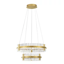 NovaLuce KEZO függeszték fém, üveg, arany, átettsző, LED, 67W, 3500K, 5709 Lm - NL-9019735